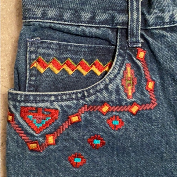 Vintage Ruff Hewn Embroidered Jean size 8 - Picture 3 of 7